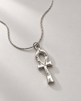 ANCIENT ANKH ROYAL NECKLACE | SILVER.