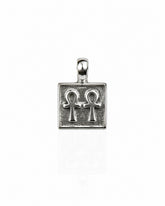 DOUBLE ANKH PENDANT | SIVER