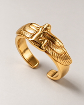 PINKY ISIS WINGS RING | GOLD VERMEIL