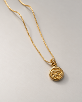 Bygone circular Necklace | Gold Vermeil