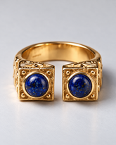 Lapis Lazuli Bygone Royal Ring | Gold Vermeil