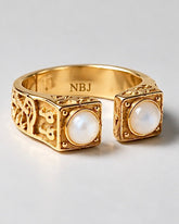 Royal Bygone Ring | Mother of Pear lGold Vermeil