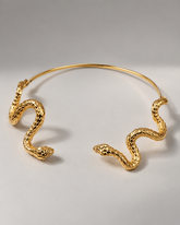 The Masterpiece Serpentine Collar | Gold Vermeil