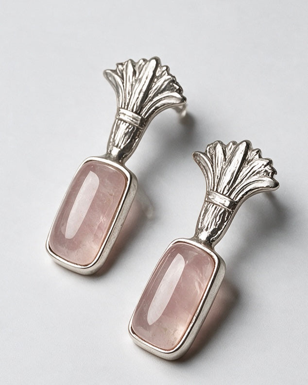 Rose Quartz Royal Earring